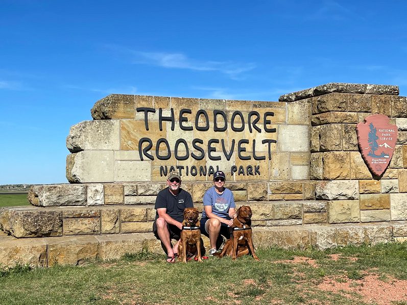 theodore roosevelt national park sign